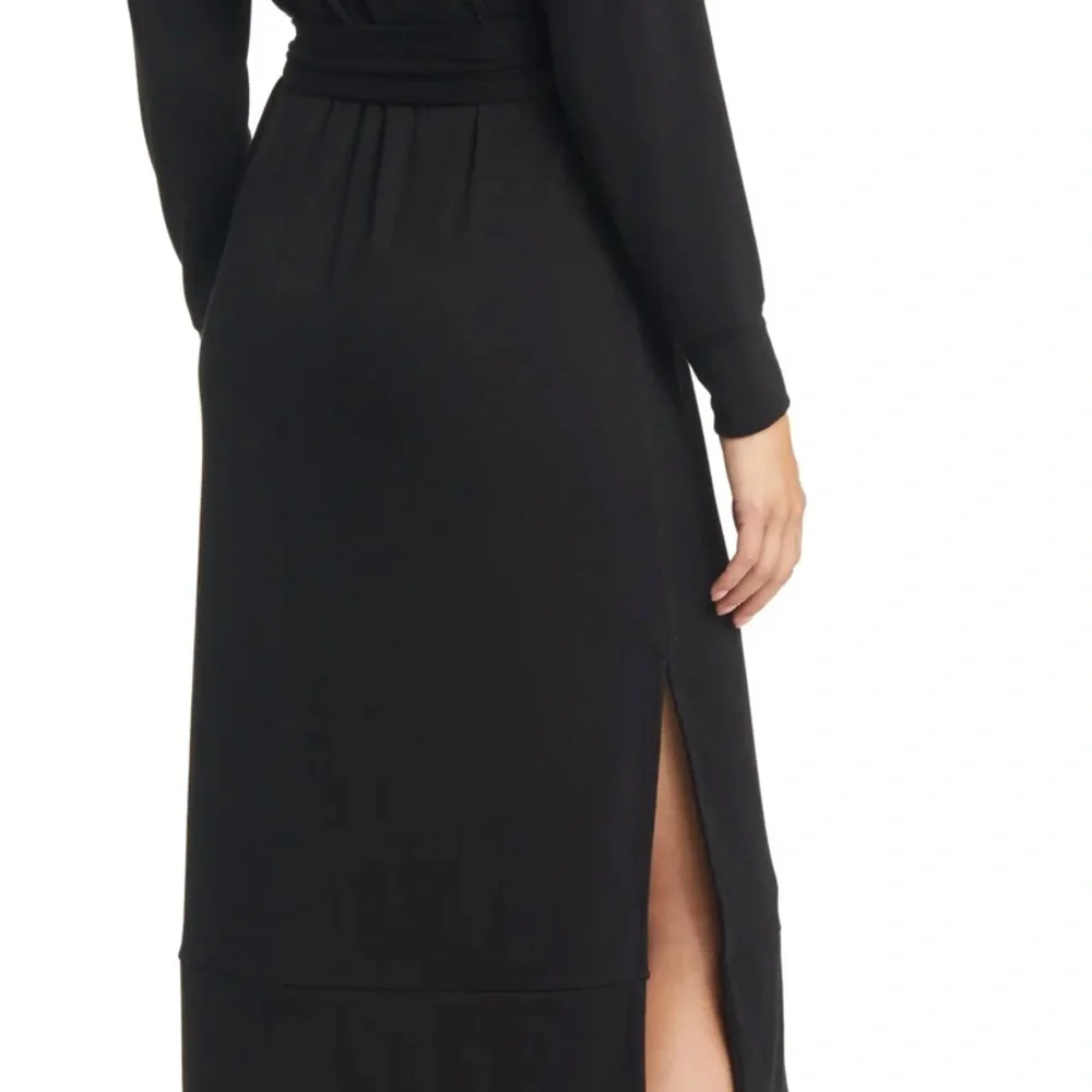 Caslon Tie Waist Long Sleeve Turtleneck Midi Dress size XS NWT - Picture 4 of 11